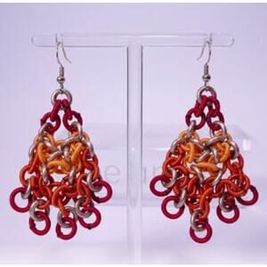 NWT 298 Neiman Marcus Lee Angel Women's Midnight Crystal Statement Earrings